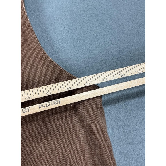 C.E. Schmidt Workwear Vest Mens Large Brown Canvas Sherpa Lined Insulated Heavy - Picture 7 of 9